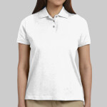 Ladies' Solid Perfect Pima Interlock Polo