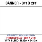 Outdoor Banner 3'x2'